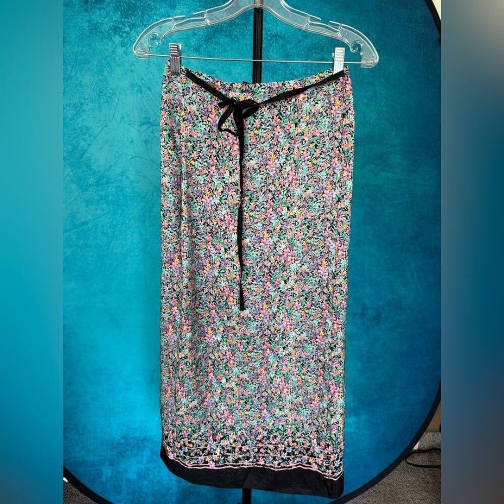 Y2K Liz Claiborne Collection floral silk skirt